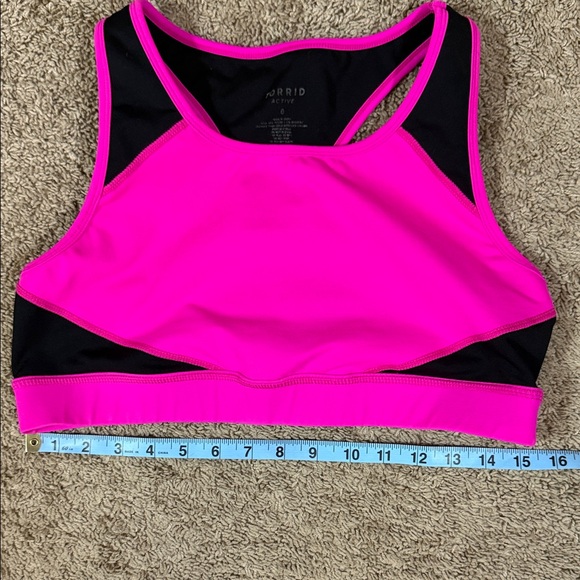 Torrid Hot Pink and Black Sports Bra SKU1165 - Picture 8 of 9